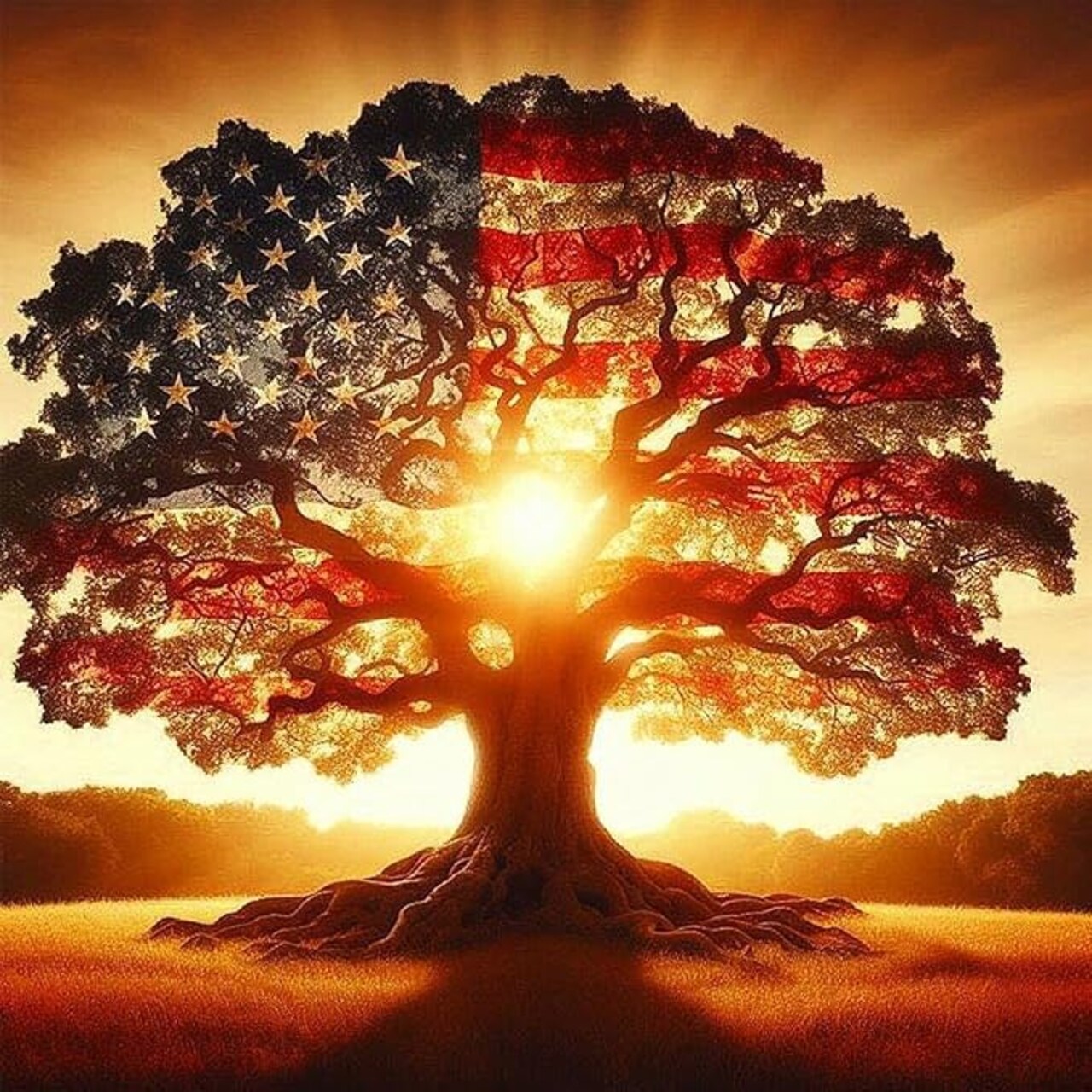 Diamond Art Kits for Adults. American Tree Diamond Painting kit for Adults Full Drill Round Gem Art 5D Diamond Dots Suitable Home Wall Decor 12x12inch